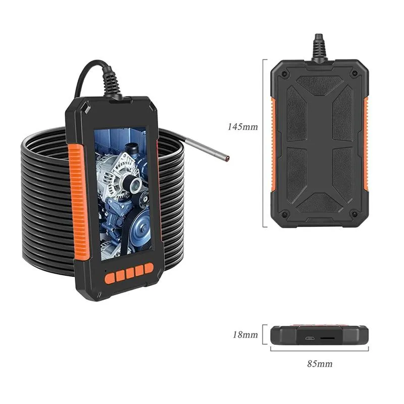 3.9mm Industrial Endoscope Camera 1080P HD 4.3inch IPS Screen Pipe Drain Sewer Duct Inspection Camera IP67 Snake Camera