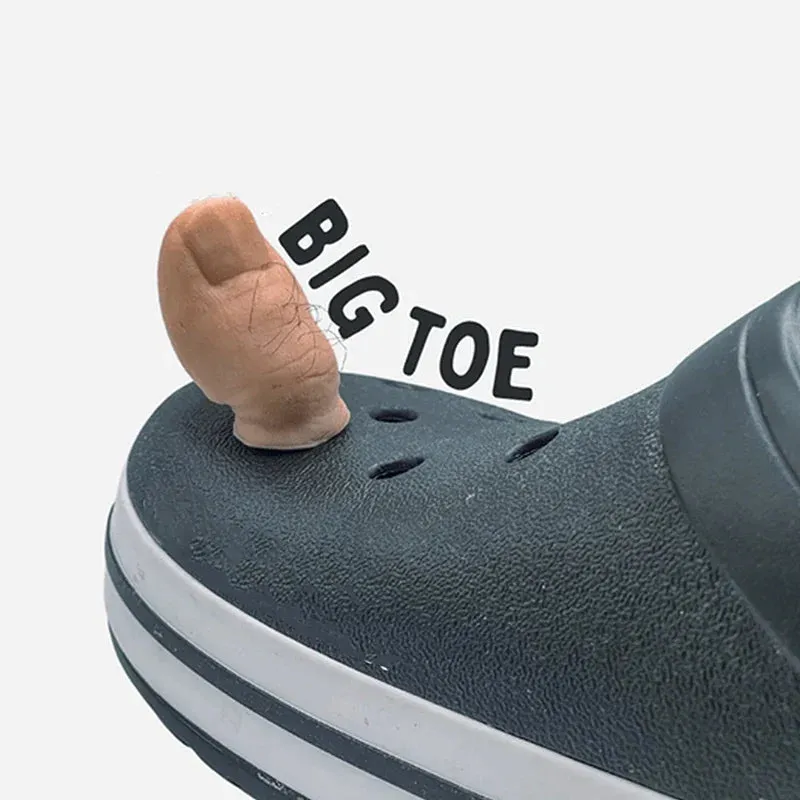 3D Creative Big Toe Alligator Charm – Funny Hanging Shoe Decoration
