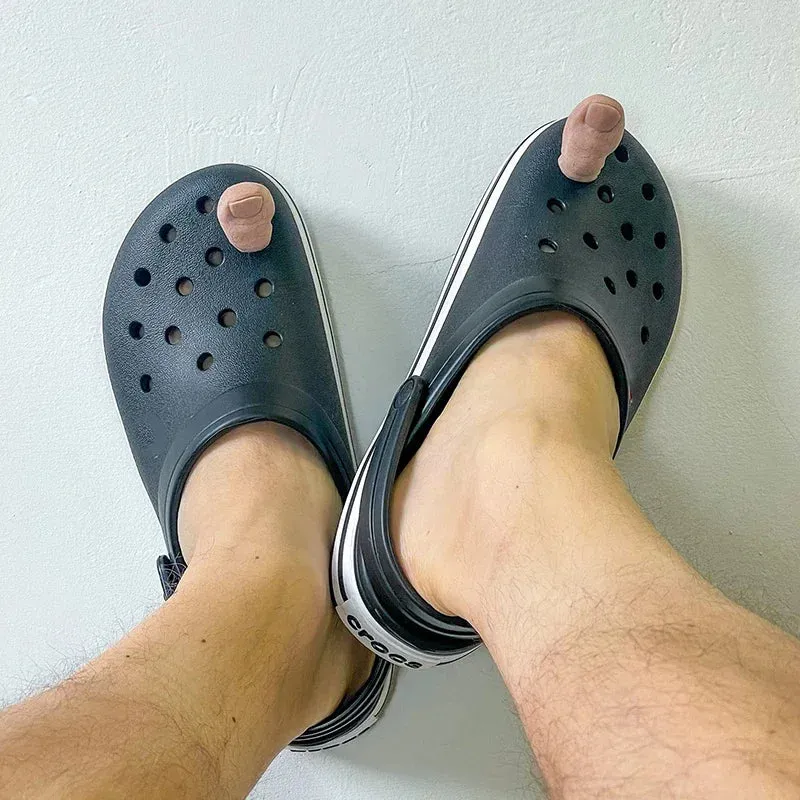 3D Creative Big Toe Alligator Charm – Funny Hanging Shoe Decoration