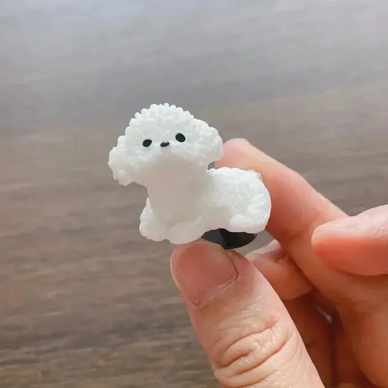 3D Cute Puppy Shoes Charm Bichon Frise Dog Pendant for Clogs & Sandals