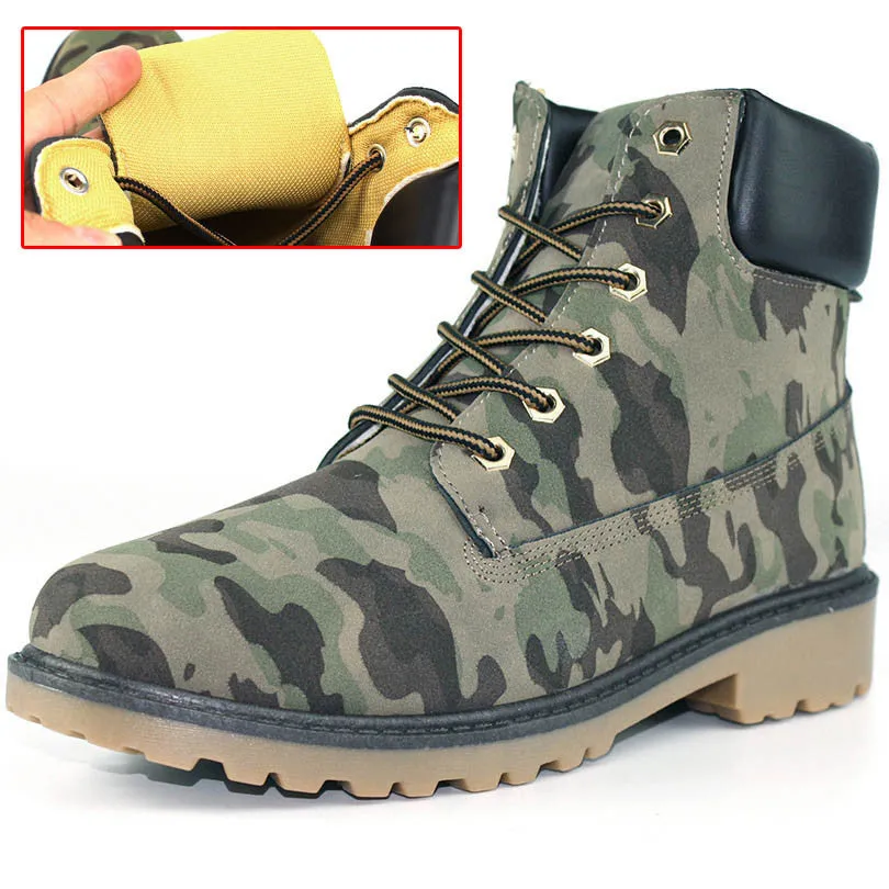 big size leather men boots winter man shoes ankle boot men's snow shoe martin cowboy autumn man fur velvet flats 1208