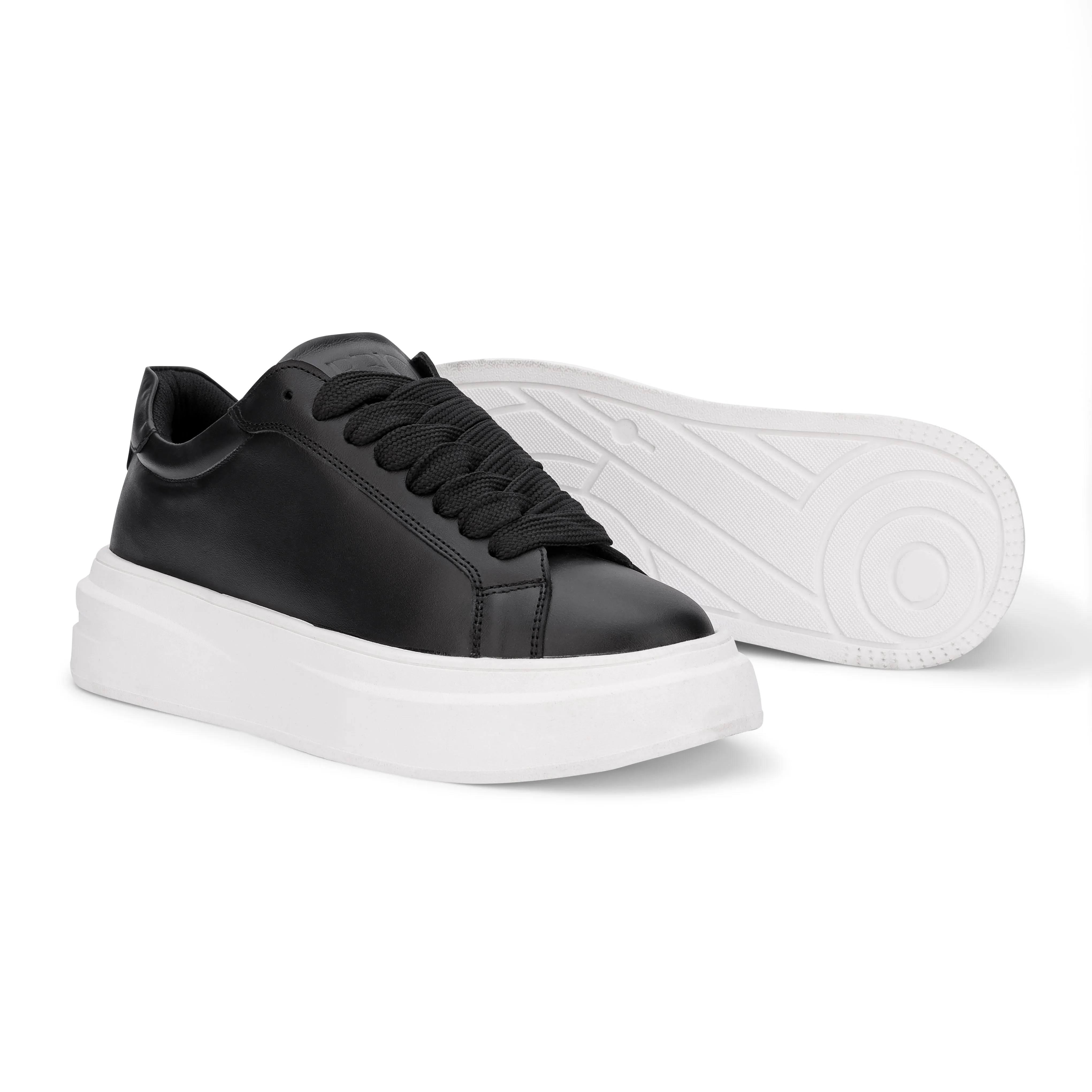 BlancPeak | Plain Black Sneakers