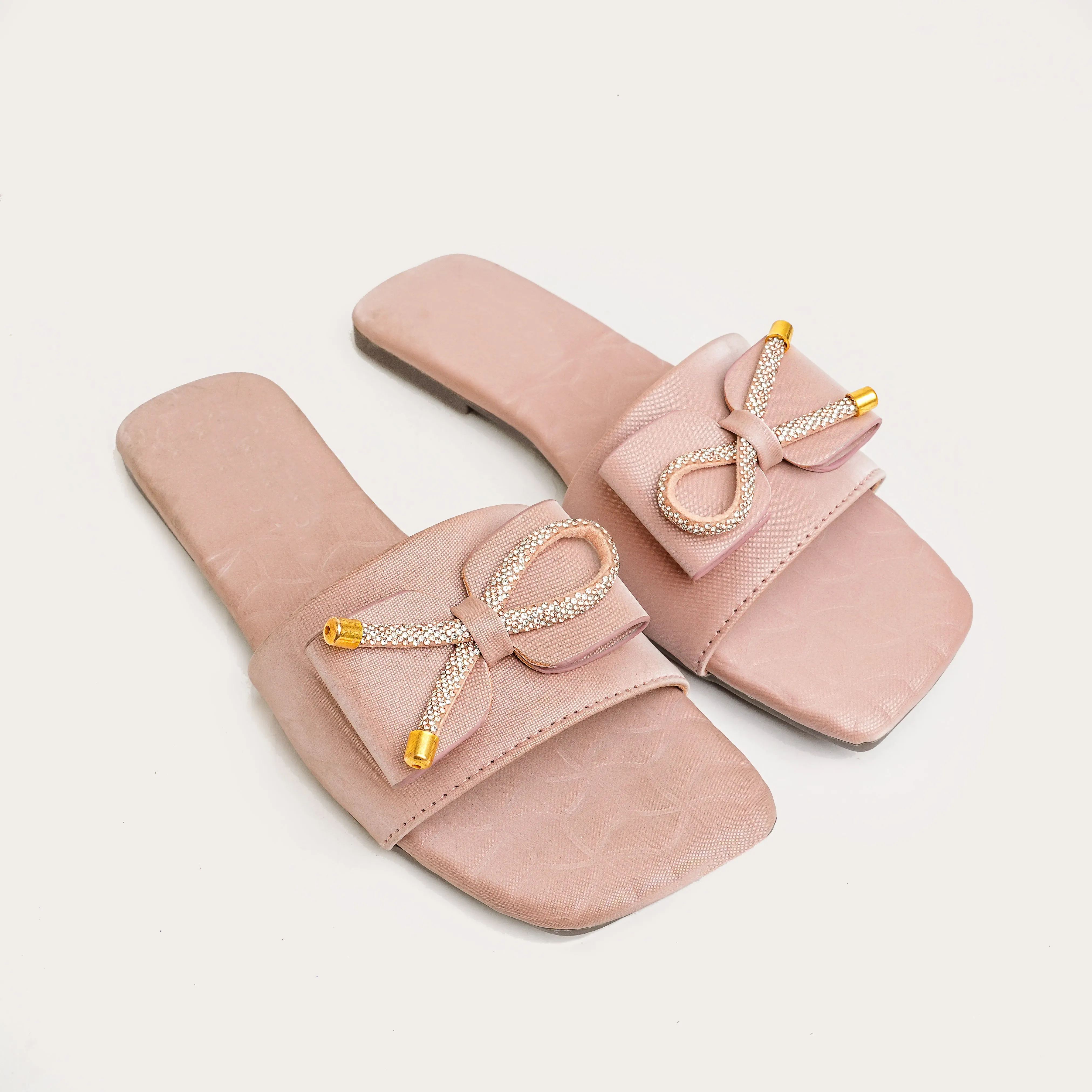 Blush Royale Bow Flat - Pink