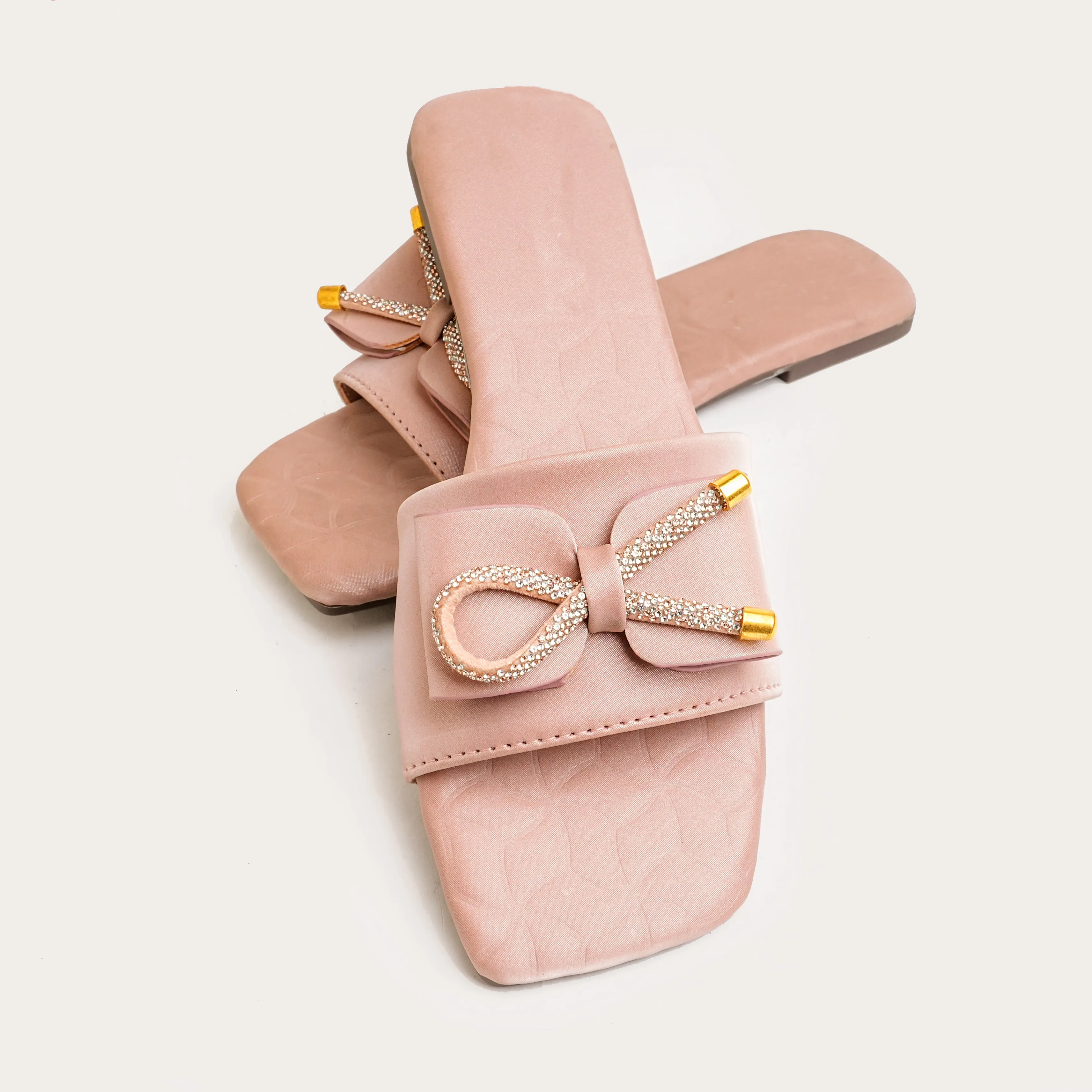 Blush Royale Bow Flat - Pink