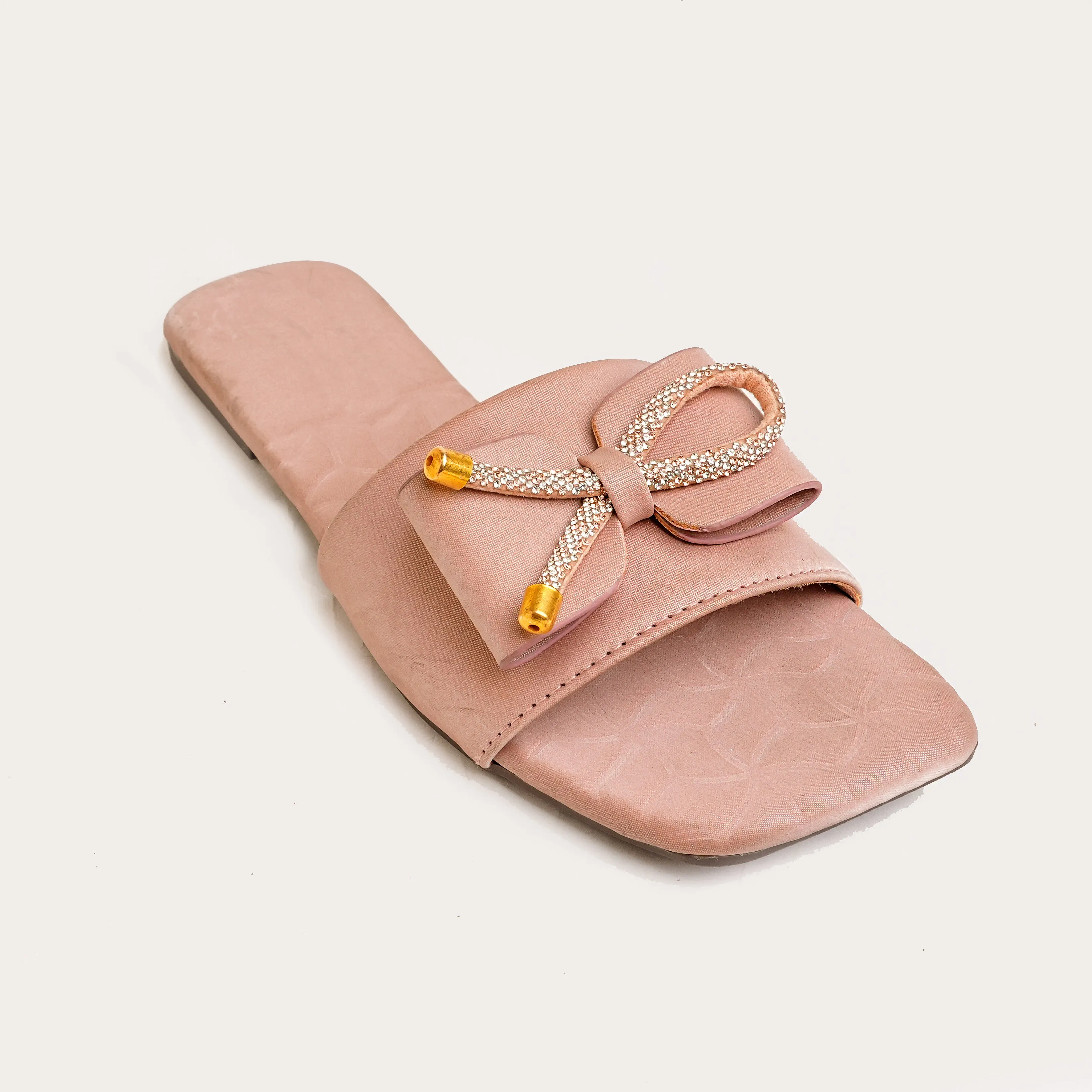 Blush Royale Bow Flat - Pink