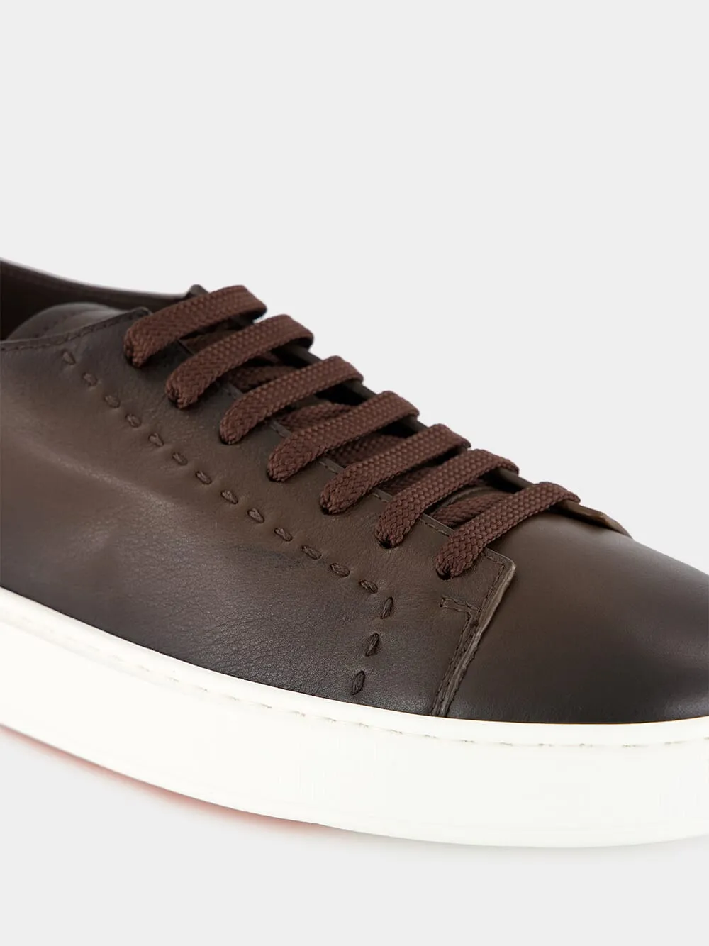 Brown Sneakers L-Top Clean Row Leather