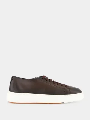 Brown Sneakers L-Top Clean Row Leather