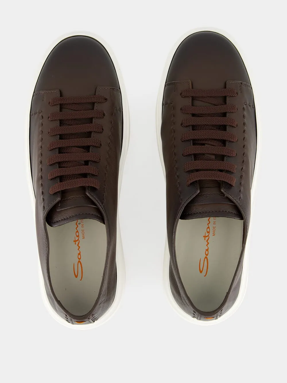 Brown Sneakers L-Top Clean Row Leather