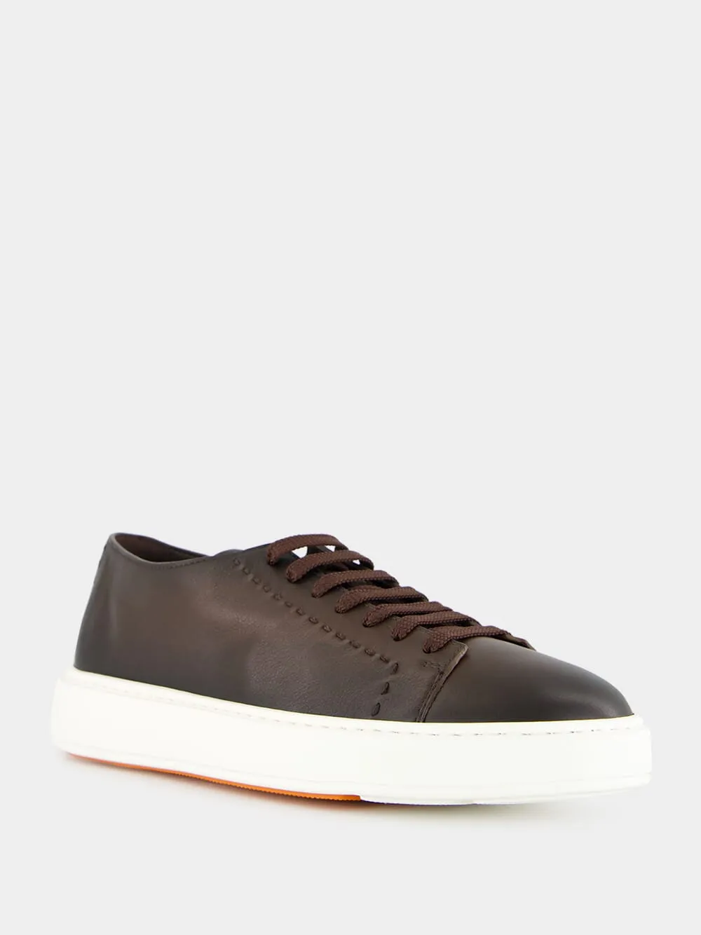 Brown Sneakers L-Top Clean Row Leather