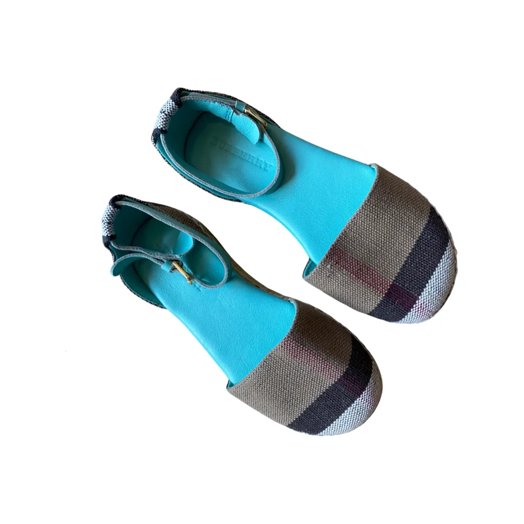 Burberry checked espadrilles (size EU28/UK10)