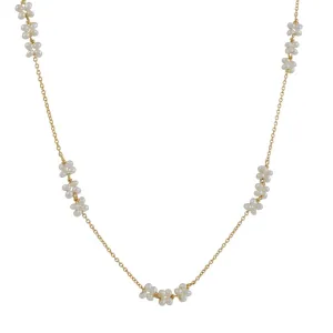 Christina Stankard - Three Blossom White Pearl Necklace