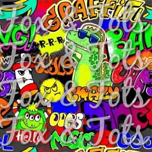 Cool Graffiti Fabric