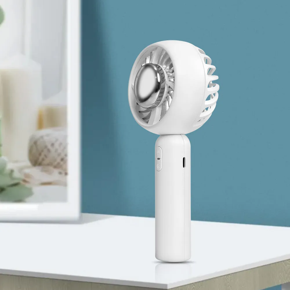 Daywolf Handheld Mini Fan, Portable USB Rechargeable Small Pocket Fan, Battery Operated Fan with Power Bank