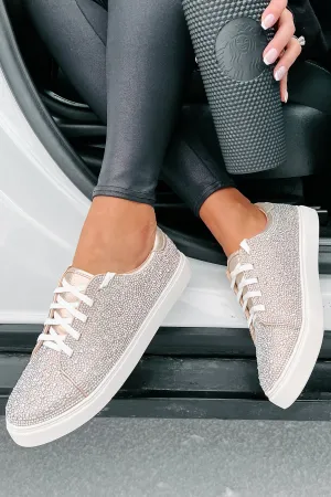 Dazzling Days Rhinestone Sneakers (Nude)