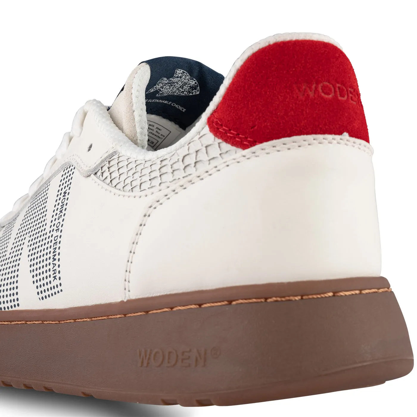Frode Leather - Fire Red/Navy