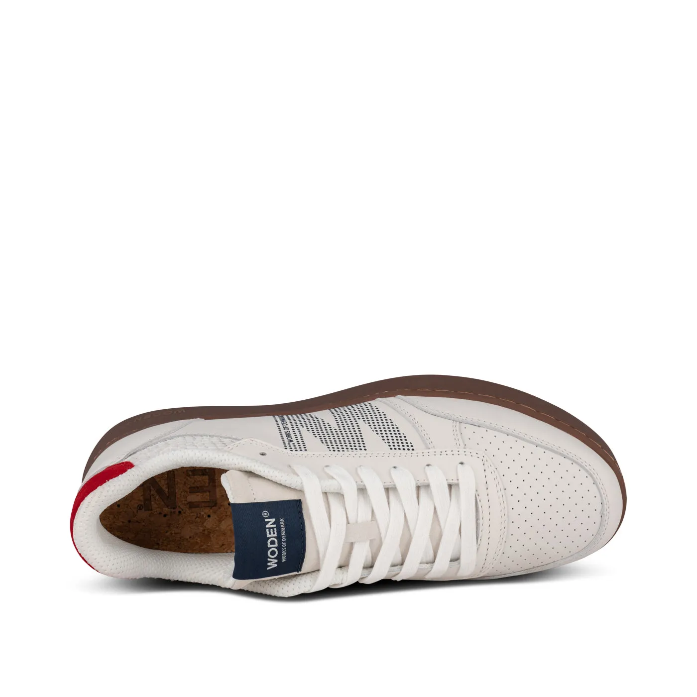 Frode Leather - Fire Red/Navy