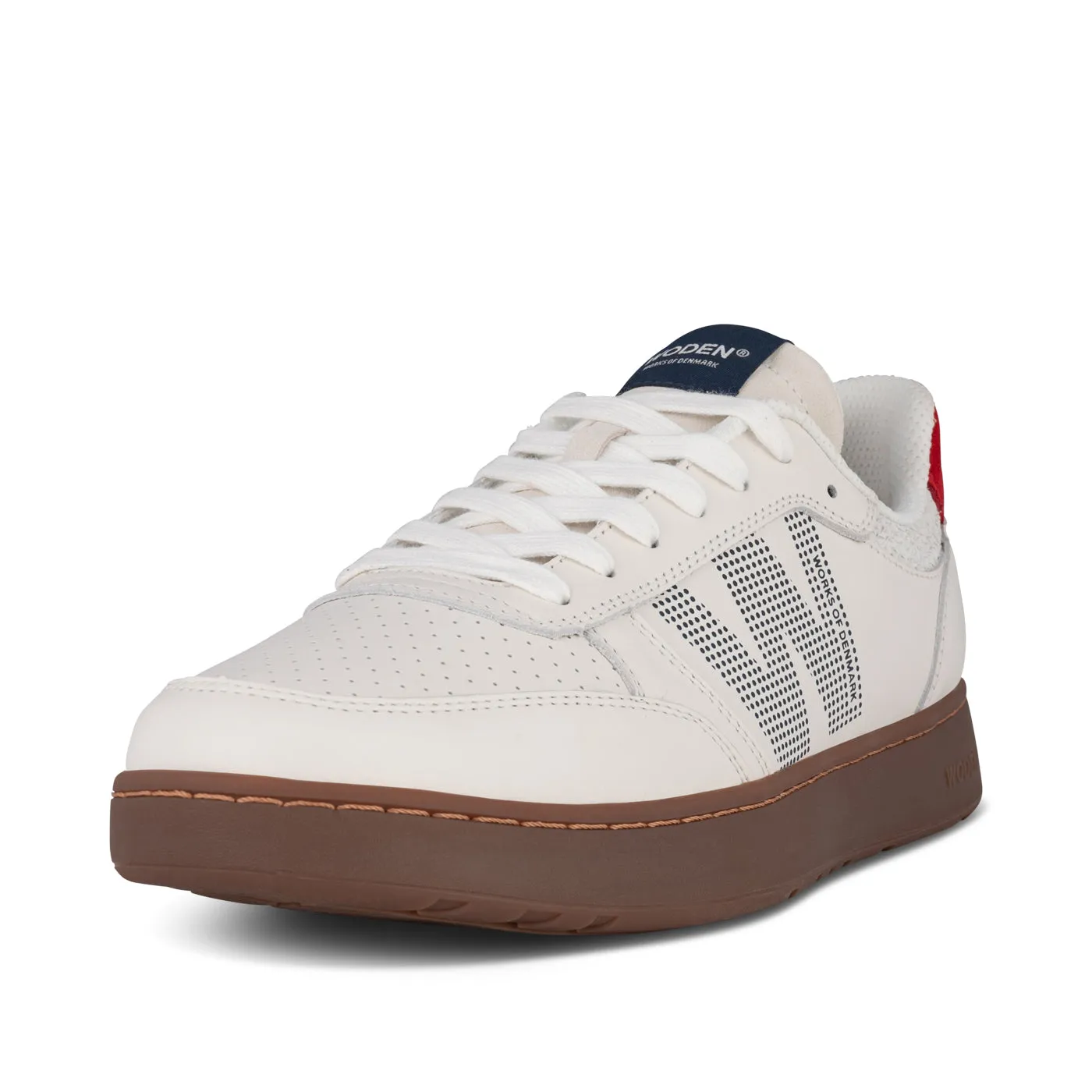 Frode Leather - Fire Red/Navy