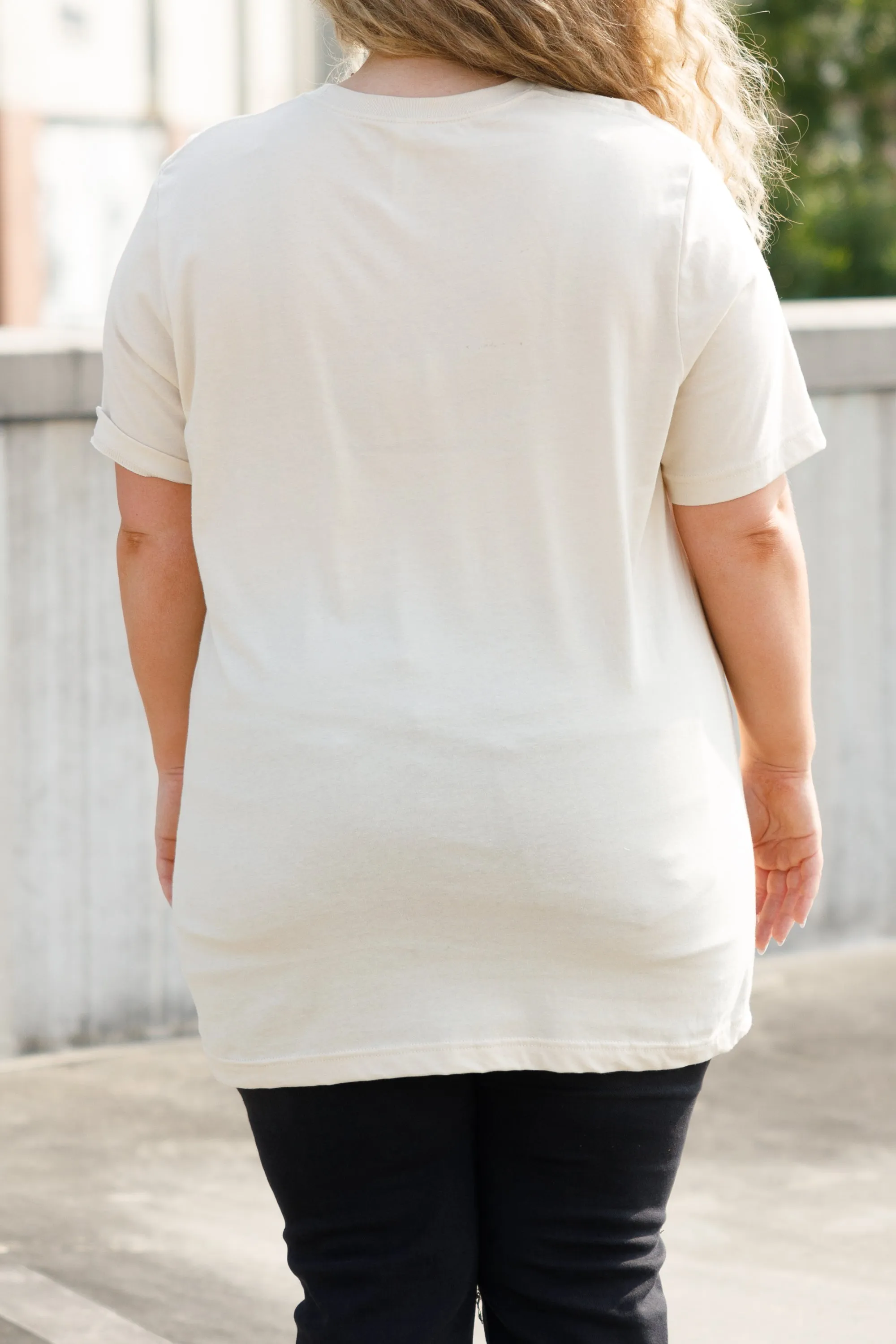 Game Day Vibes Leopard Tee, Soft Cream