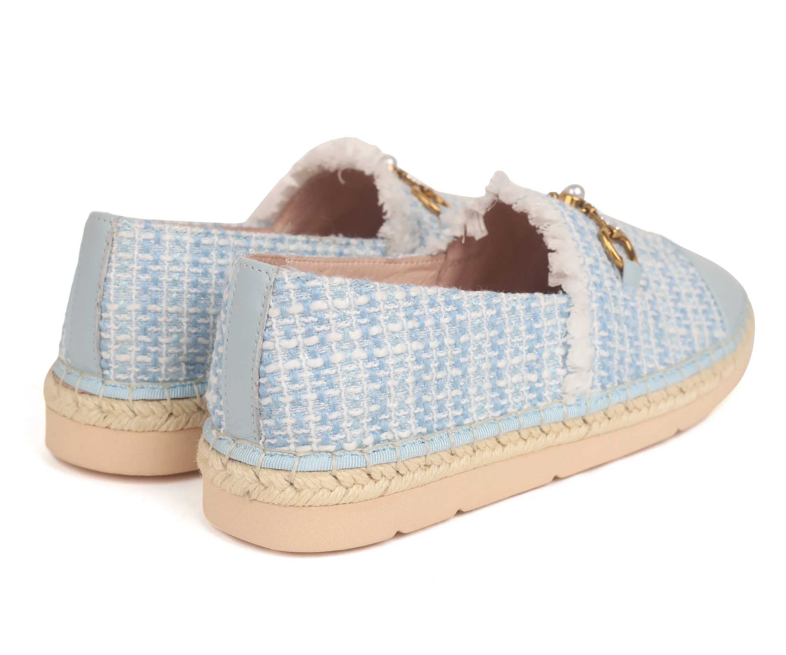 Gold-Tone Buckle Espadrilles