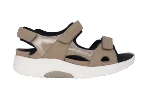 'H-Yvonne' women's wide fit (H) sandal - taupe