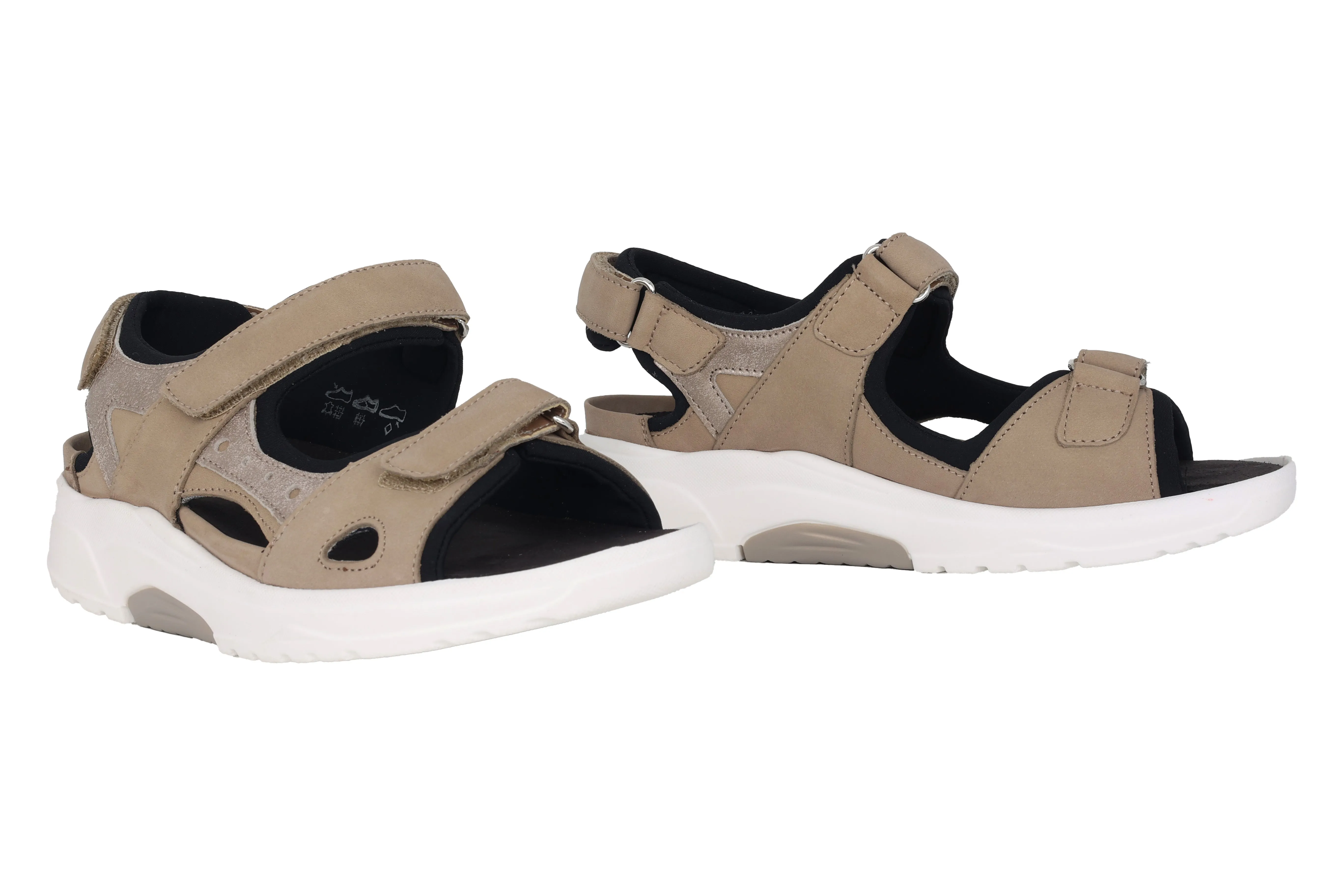 'H-Yvonne' women's wide fit (H) sandal - taupe