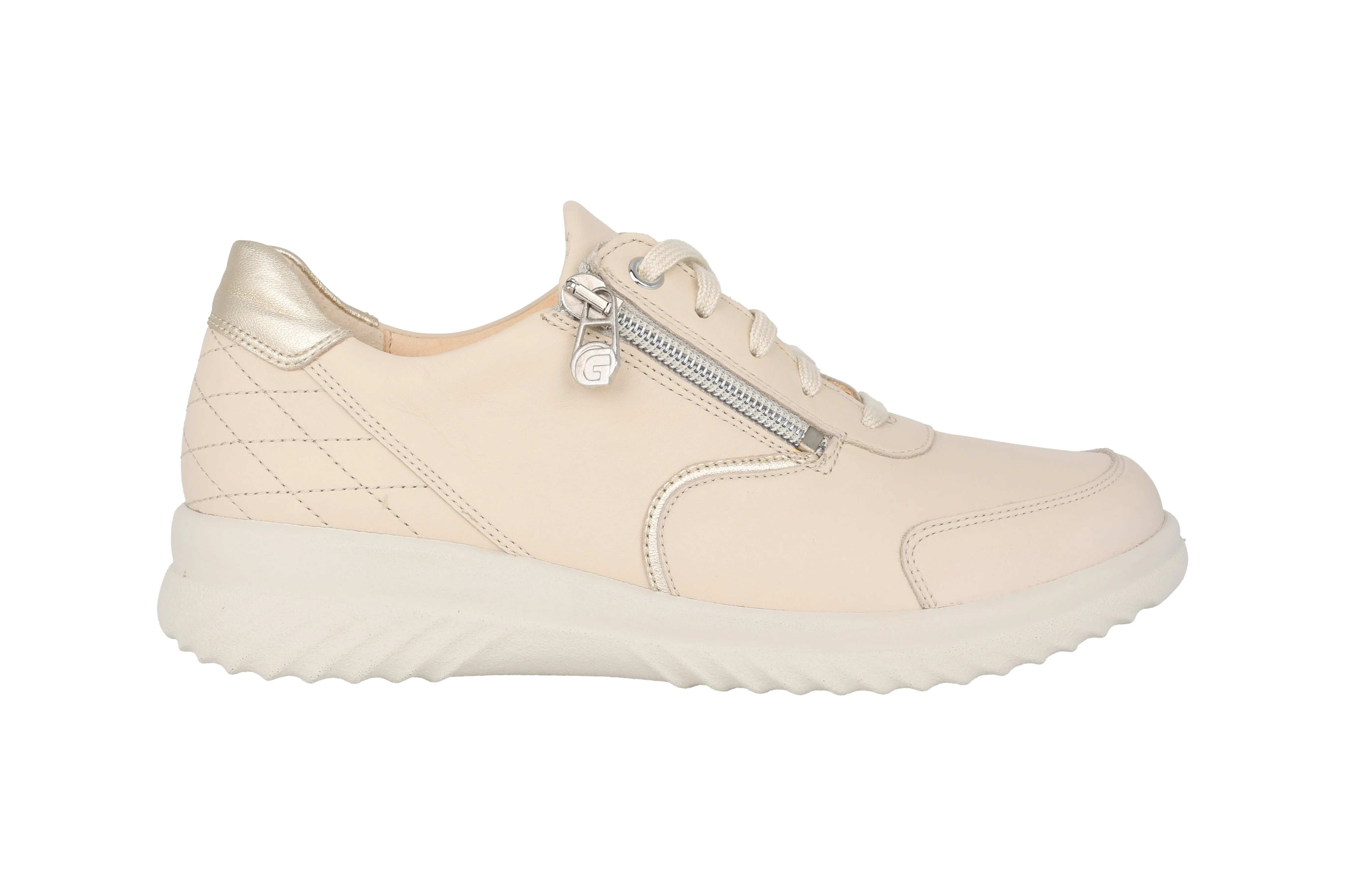 'Heike' women's wide fit (H) sneaker - Beige