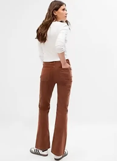 High Rise Corduroy '70s Flare Pants