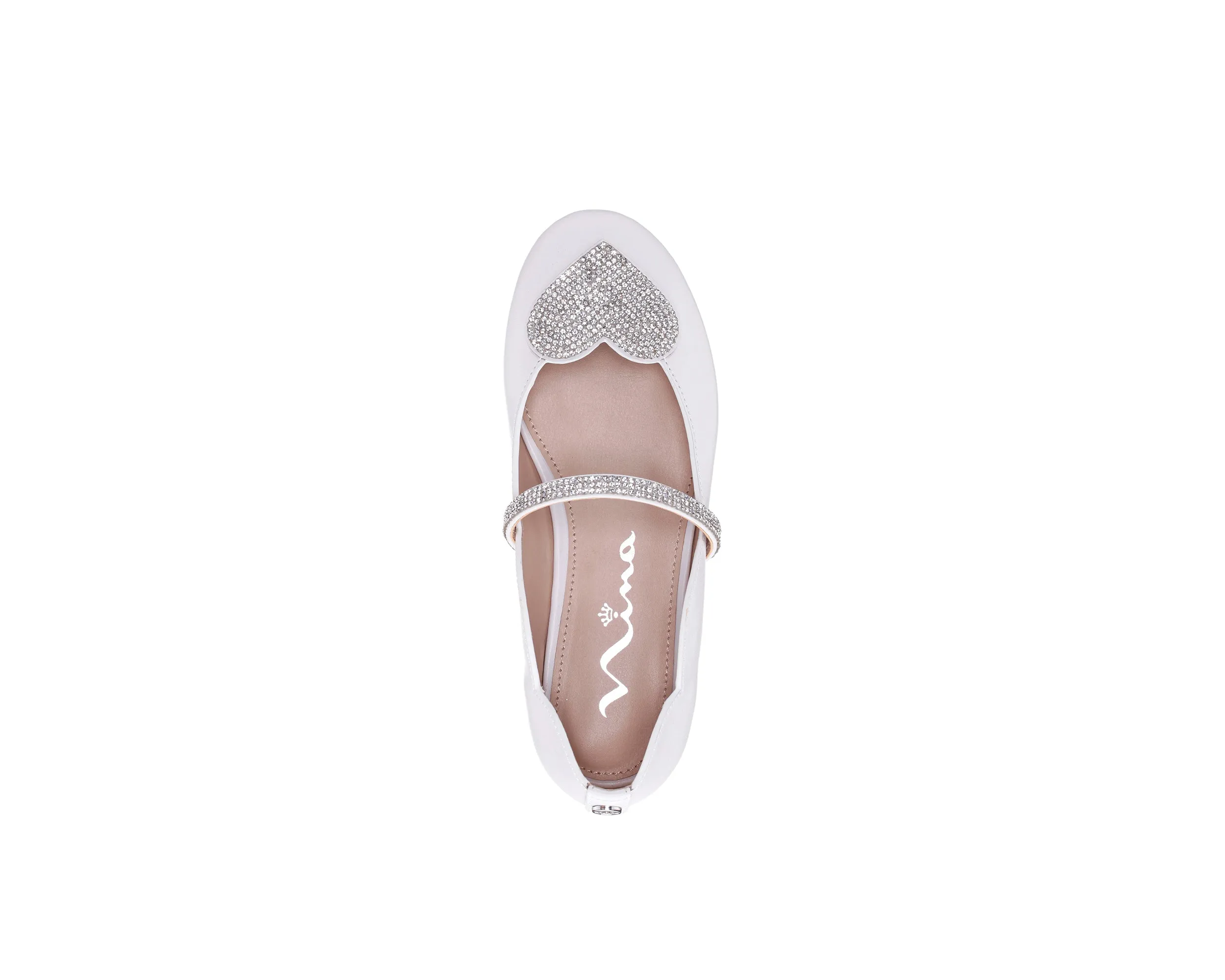 Kid's Diaz White Ballet Flat`s