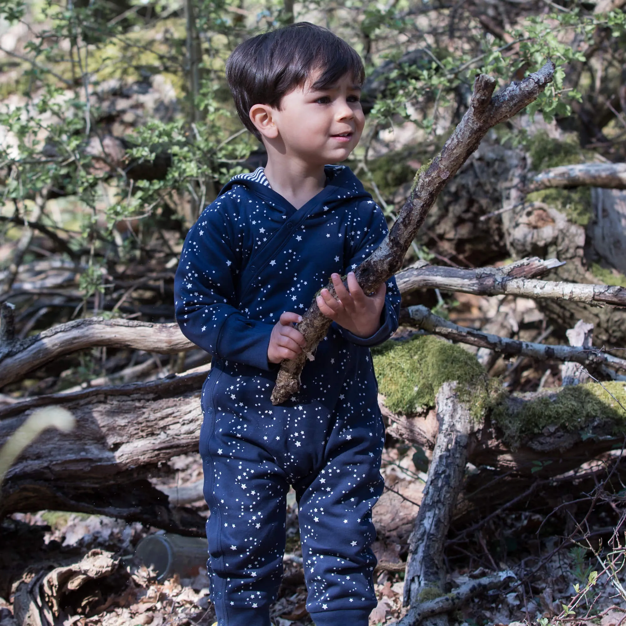 Little Green Radicals Starry Night Reversible Snug As A Bug Suit