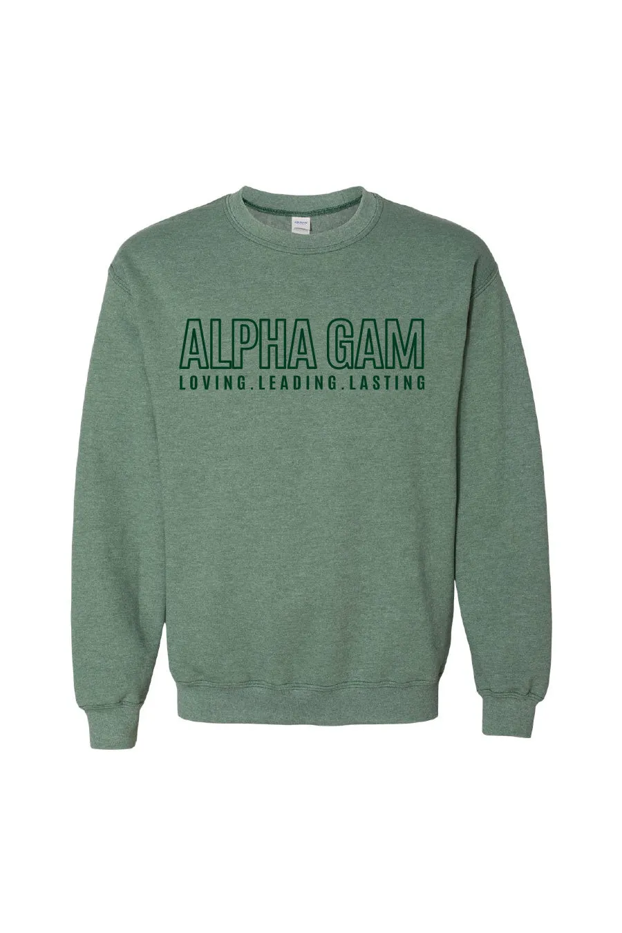 Loving. Leading. Lasting. Crewneck.