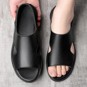Men's Sandals Summer Men's Casual Soft Bottom Non-slip Wear-resistant And Deodorant Beach