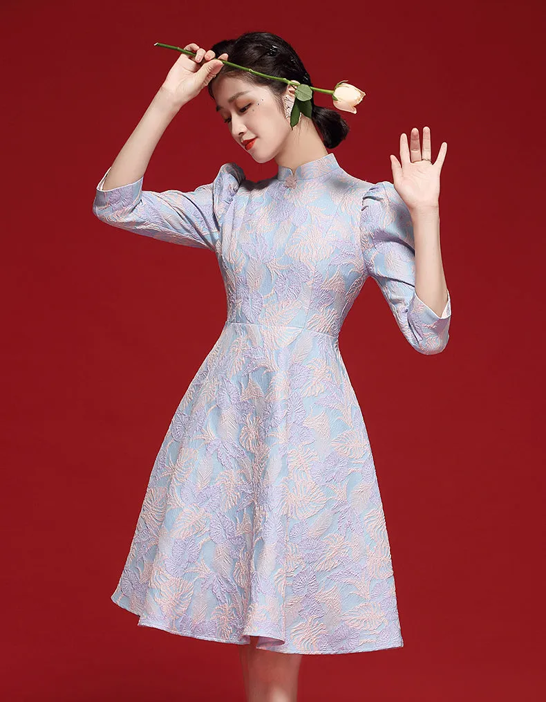 Pastel Blue Qipao Cheongsam