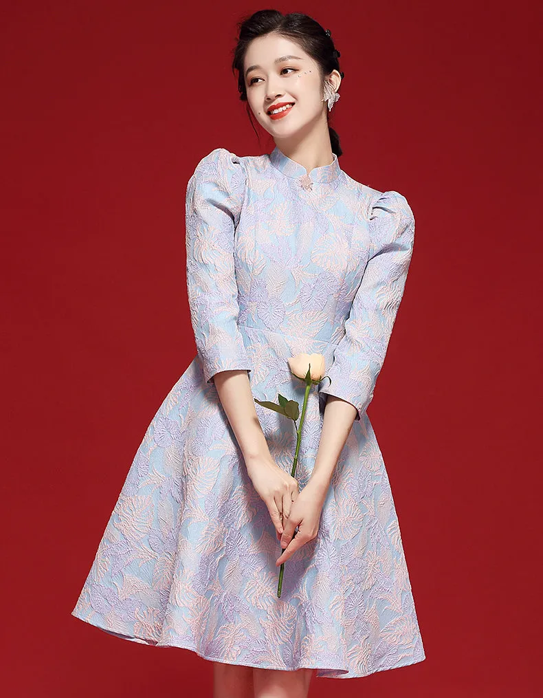 Pastel Blue Qipao Cheongsam