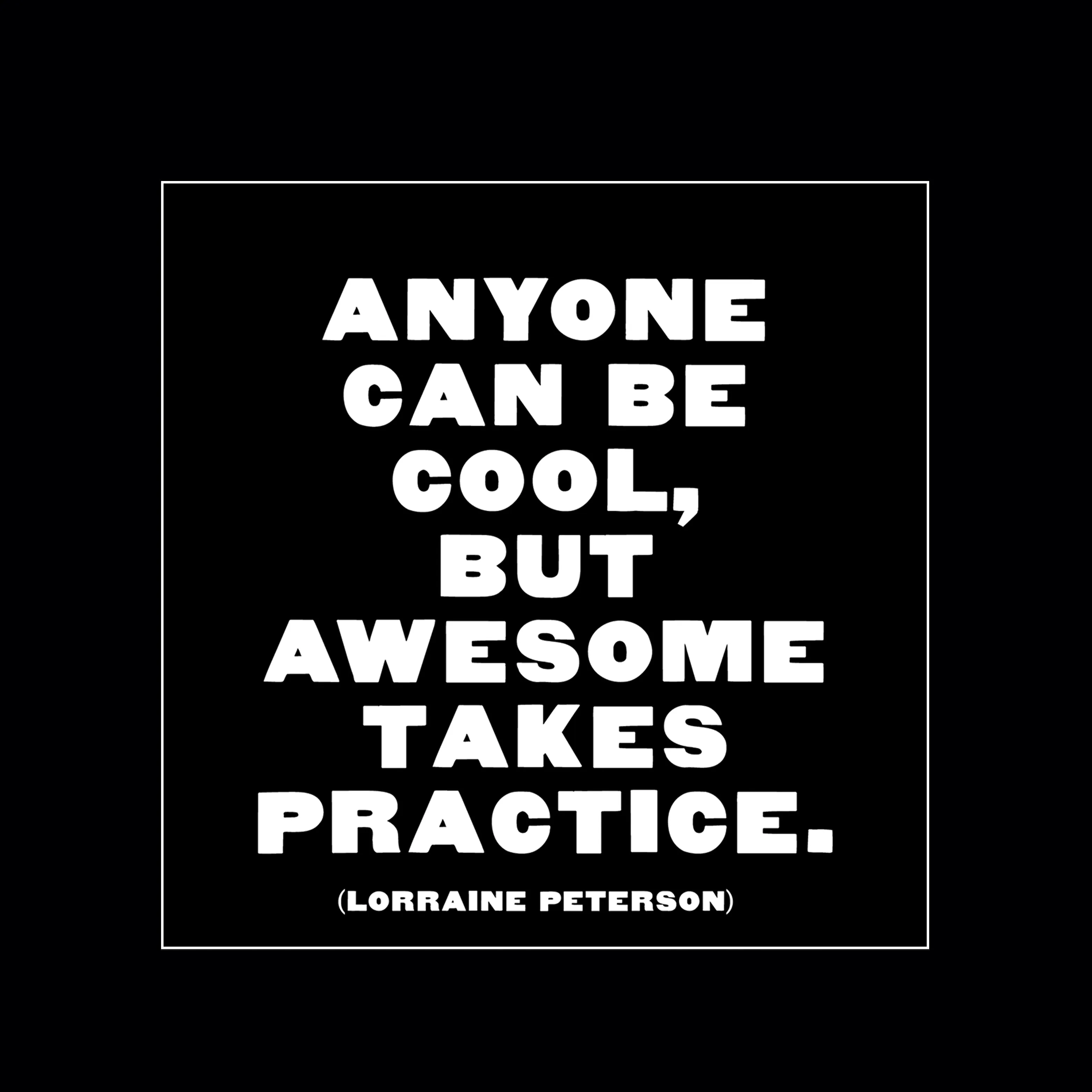 "anyone can be cool" magnet