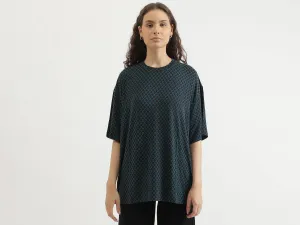 Regular Fit Round Neck Patterned T-Shirt