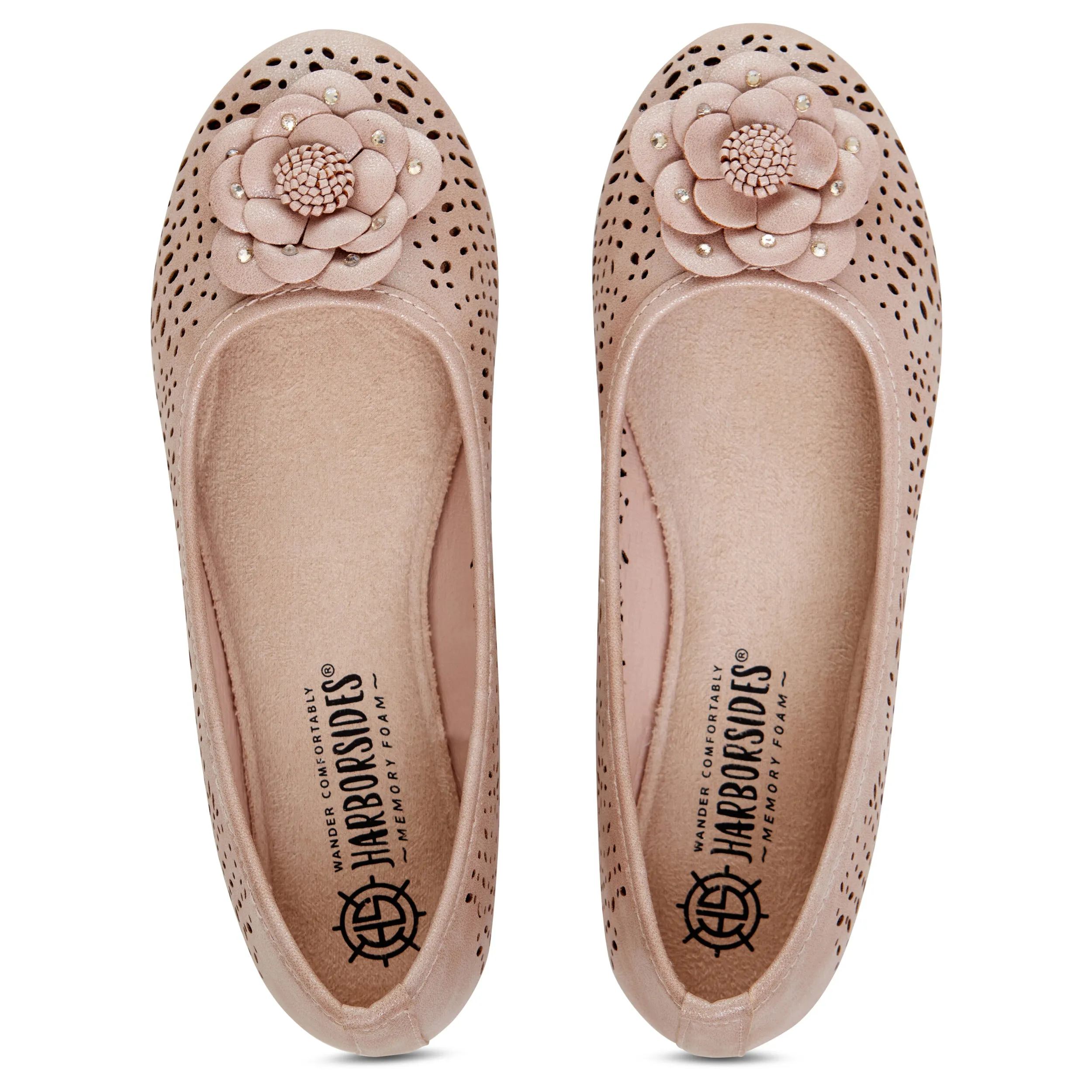 Round Toe Cut Out Flower Detail Ballet Flat (Antwerp)