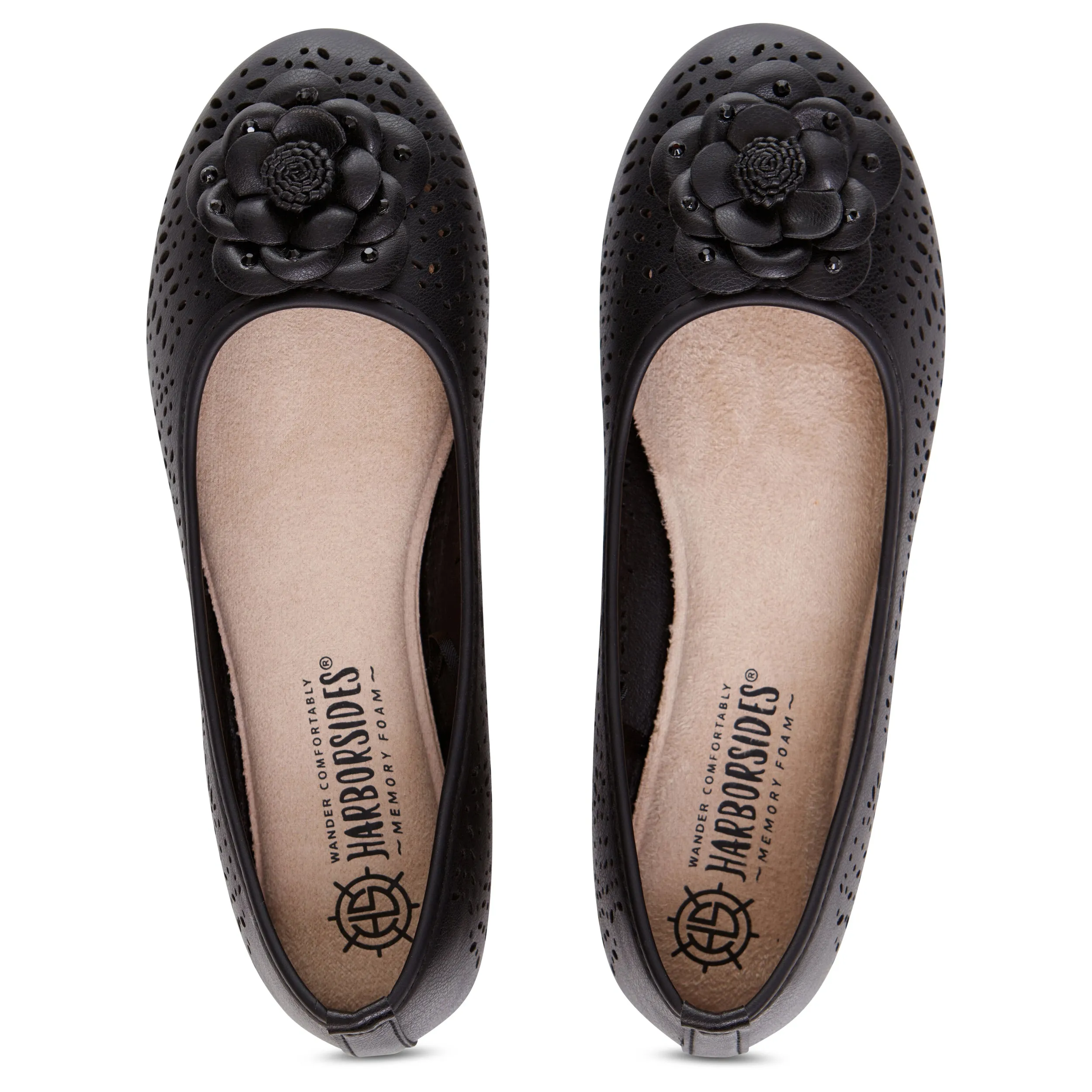 Round Toe Cut Out Flower Detail Ballet Flat (Antwerp)
