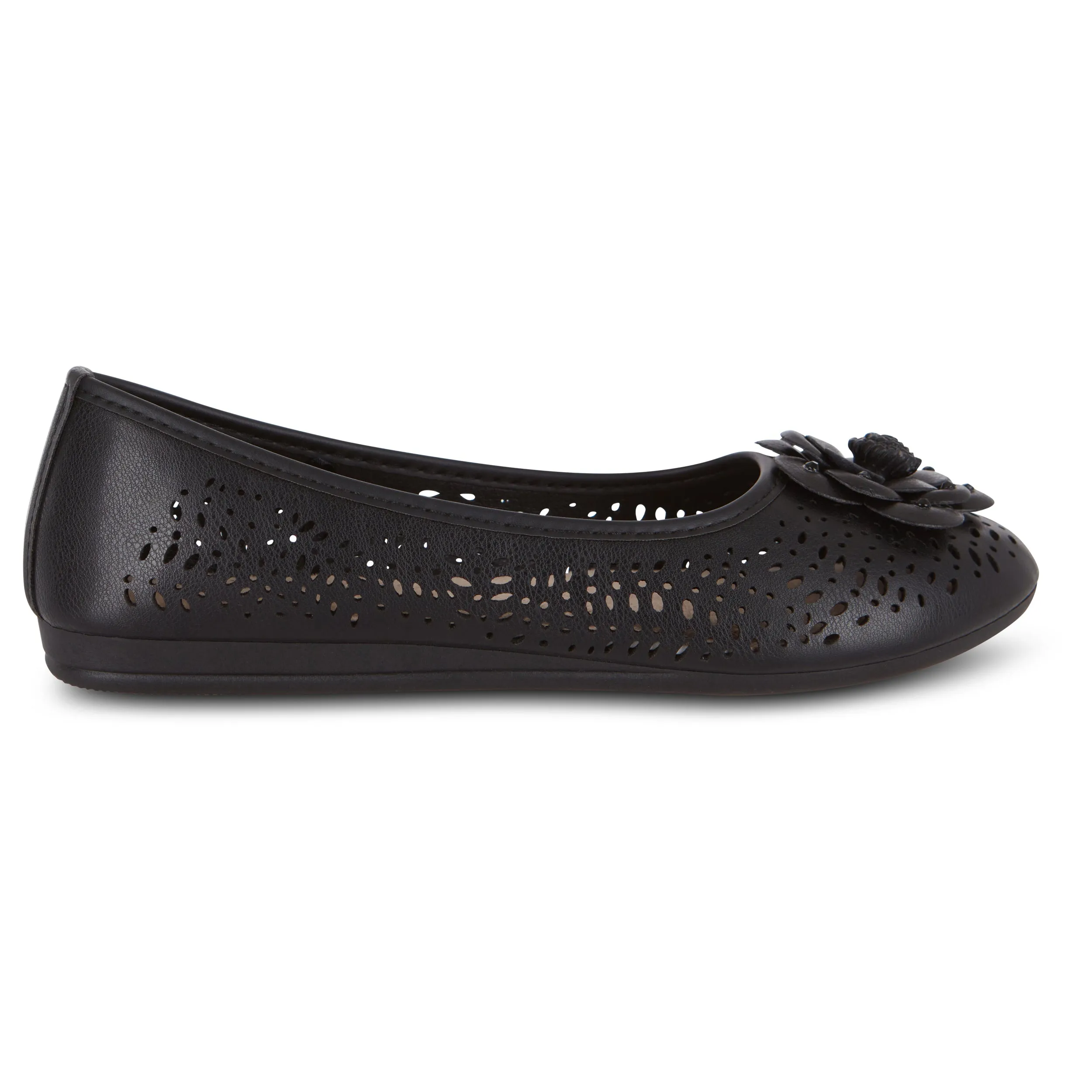 Round Toe Cut Out Flower Detail Ballet Flat (Antwerp)