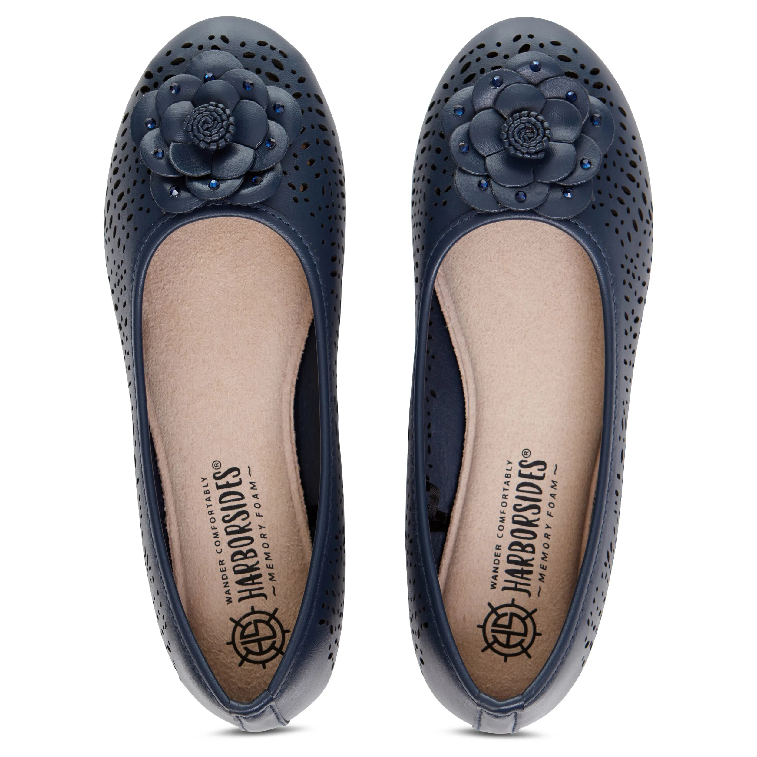 Round Toe Cut Out Flower Detail Ballet Flat (Antwerp)