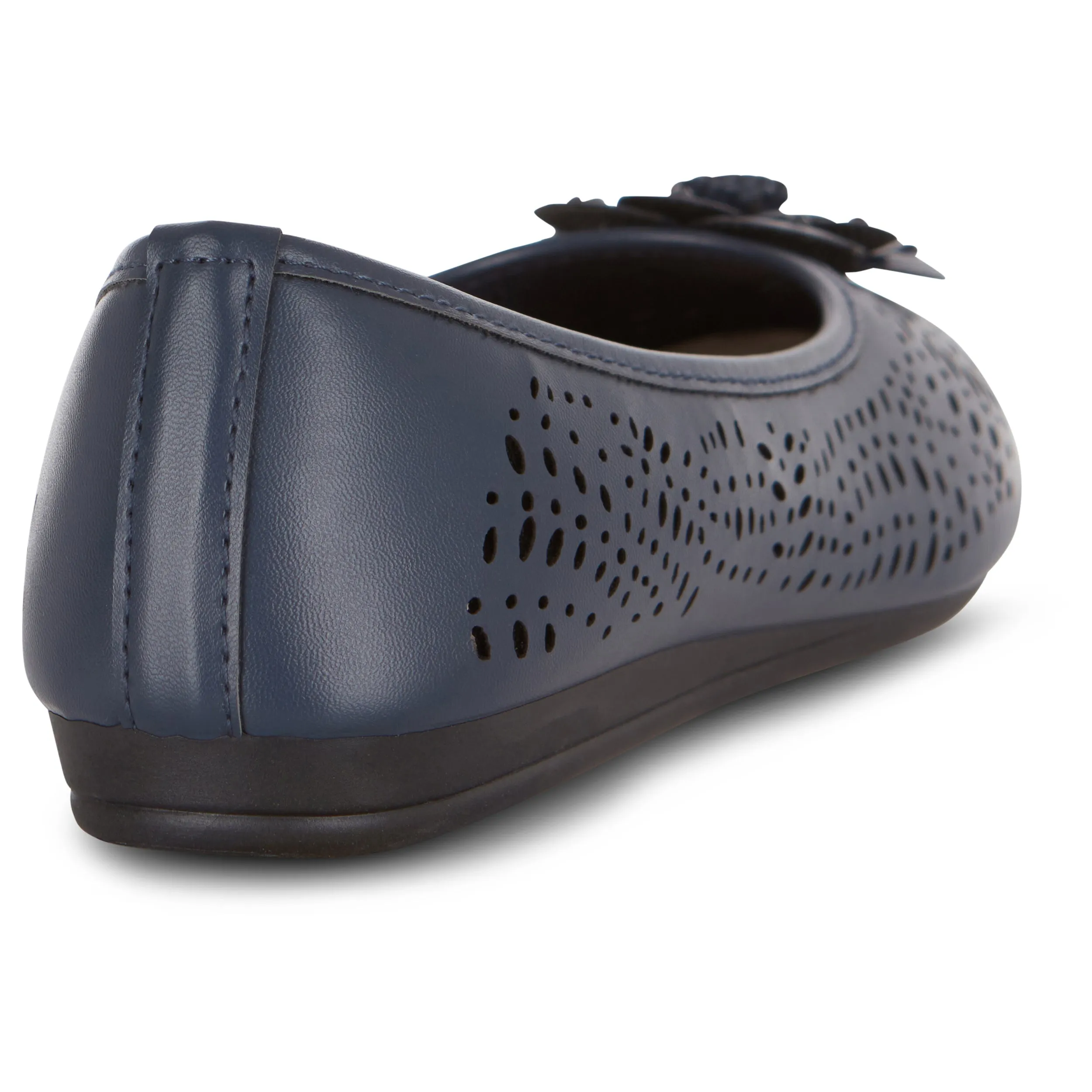 Round Toe Cut Out Flower Detail Ballet Flat (Antwerp)
