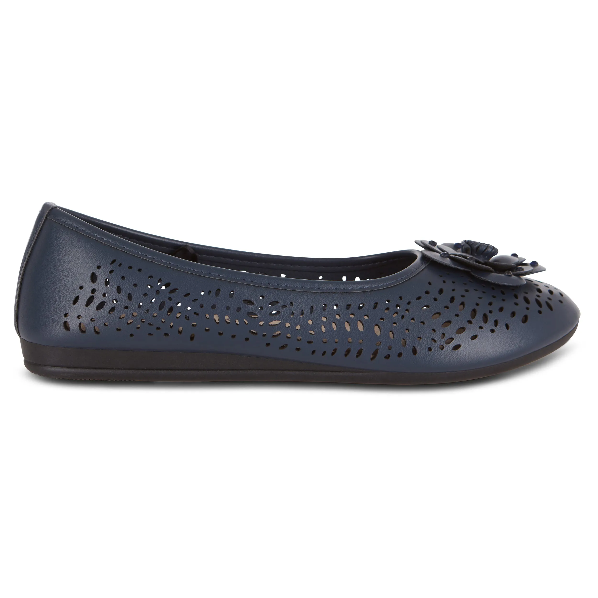 Round Toe Cut Out Flower Detail Ballet Flat (Antwerp)
