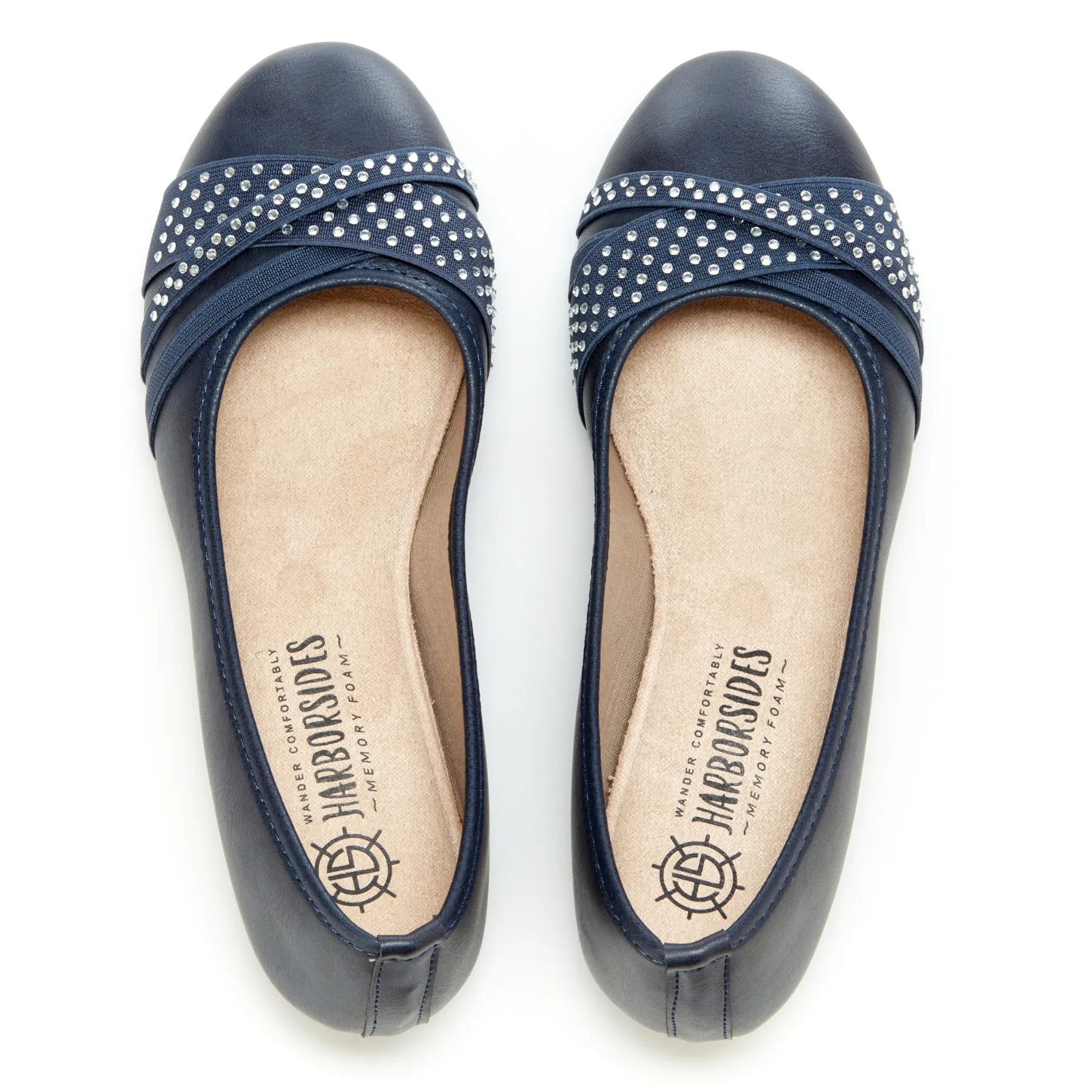 Round Toe Studded Ballet Flats (Anne)