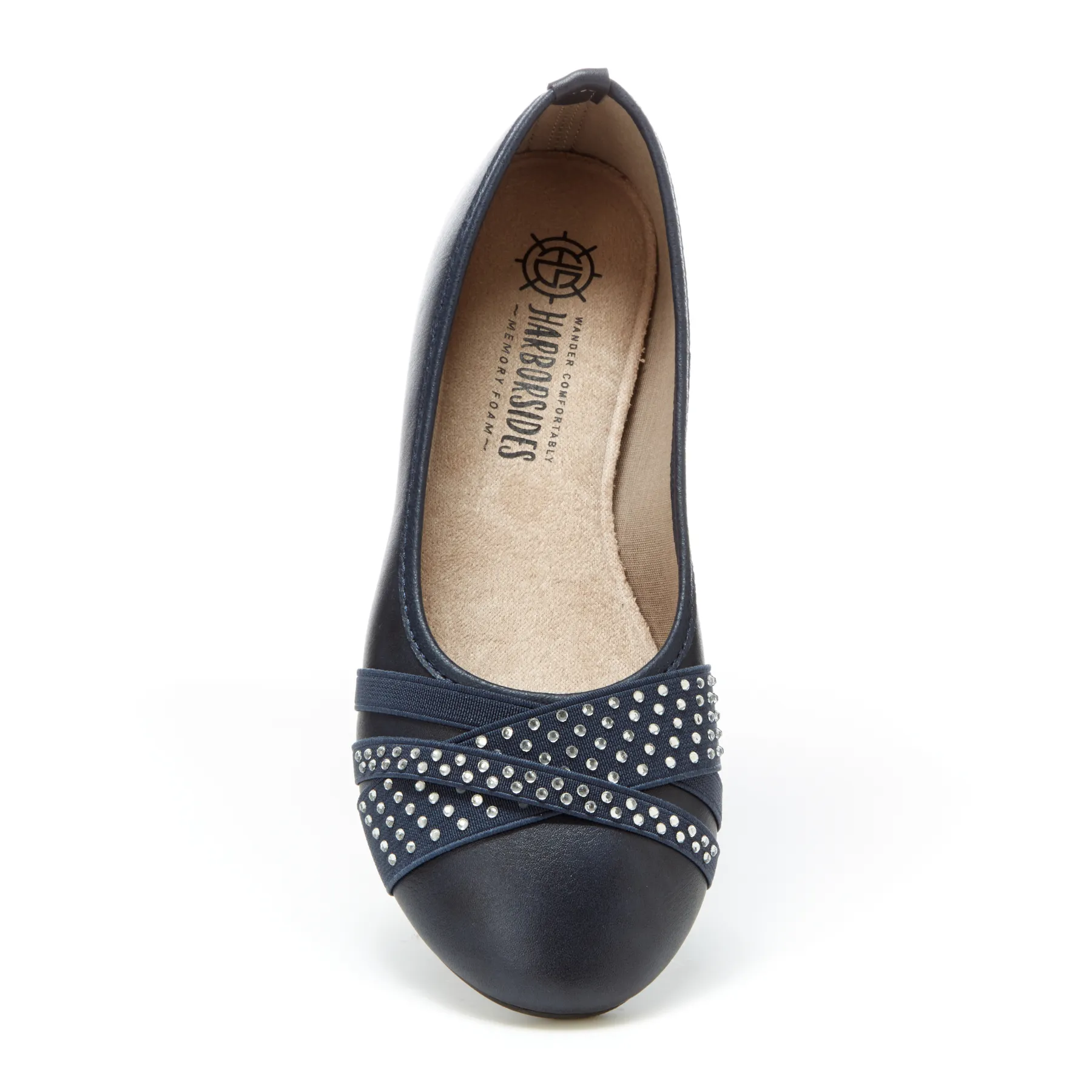 Round Toe Studded Ballet Flats (Anne)