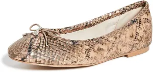 Sam Edelman Women's Felicia Ballet Flat, Praline Multi Snake Print, 6.5 M US