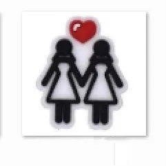 SHOE CHARMS - GIRL MEETS GIRL