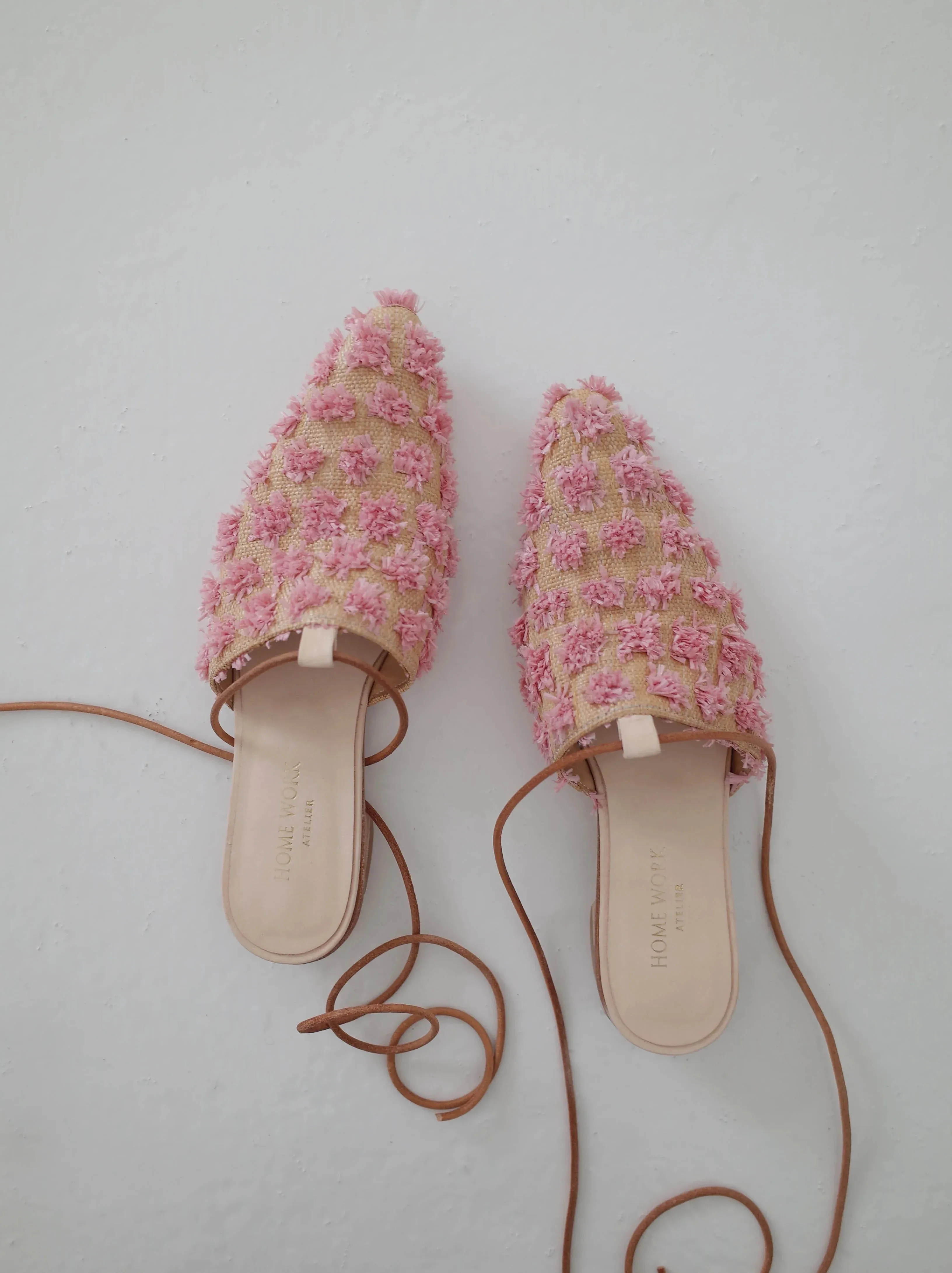 Textured Floral Mules