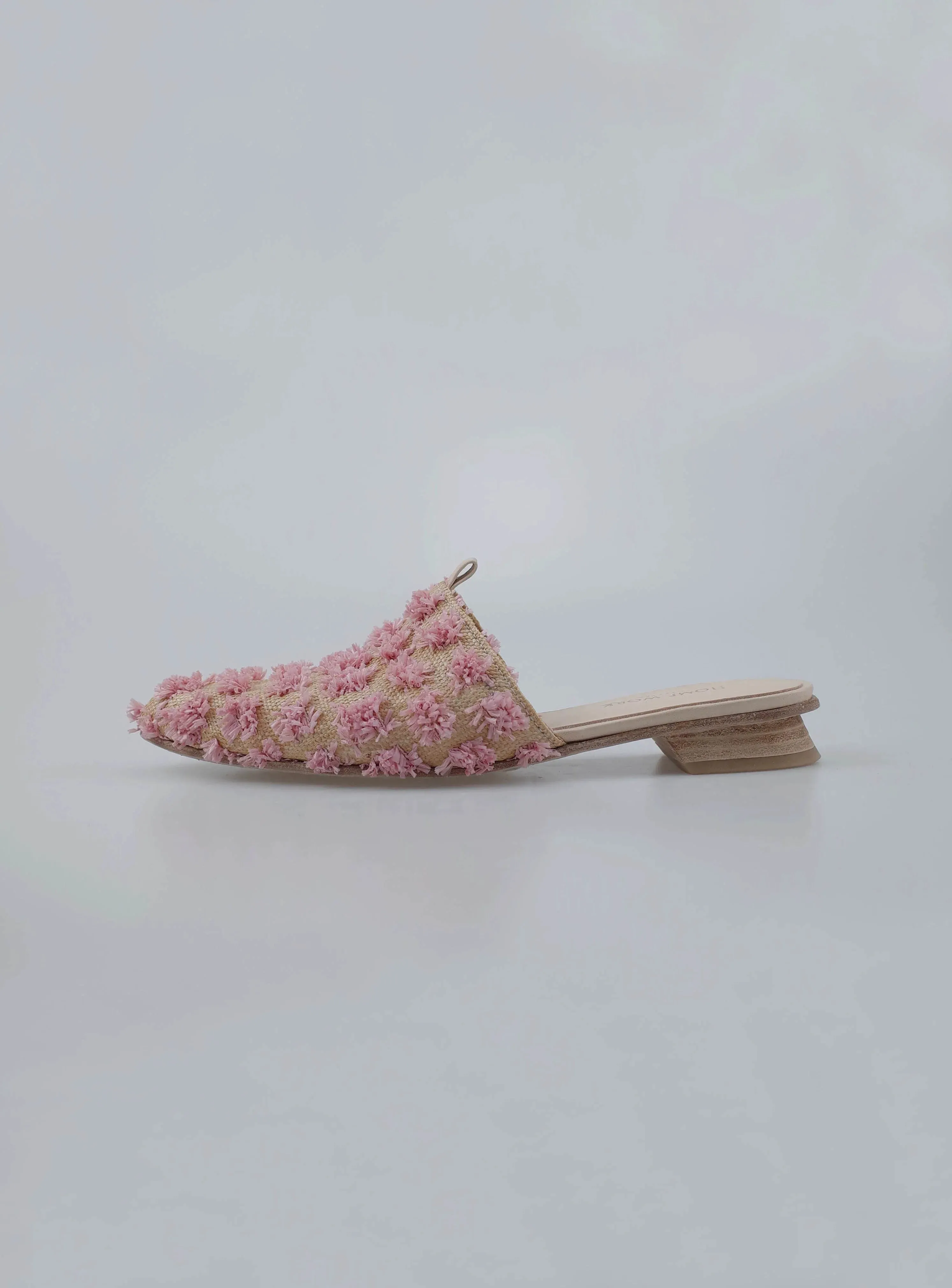 Textured Floral Mules