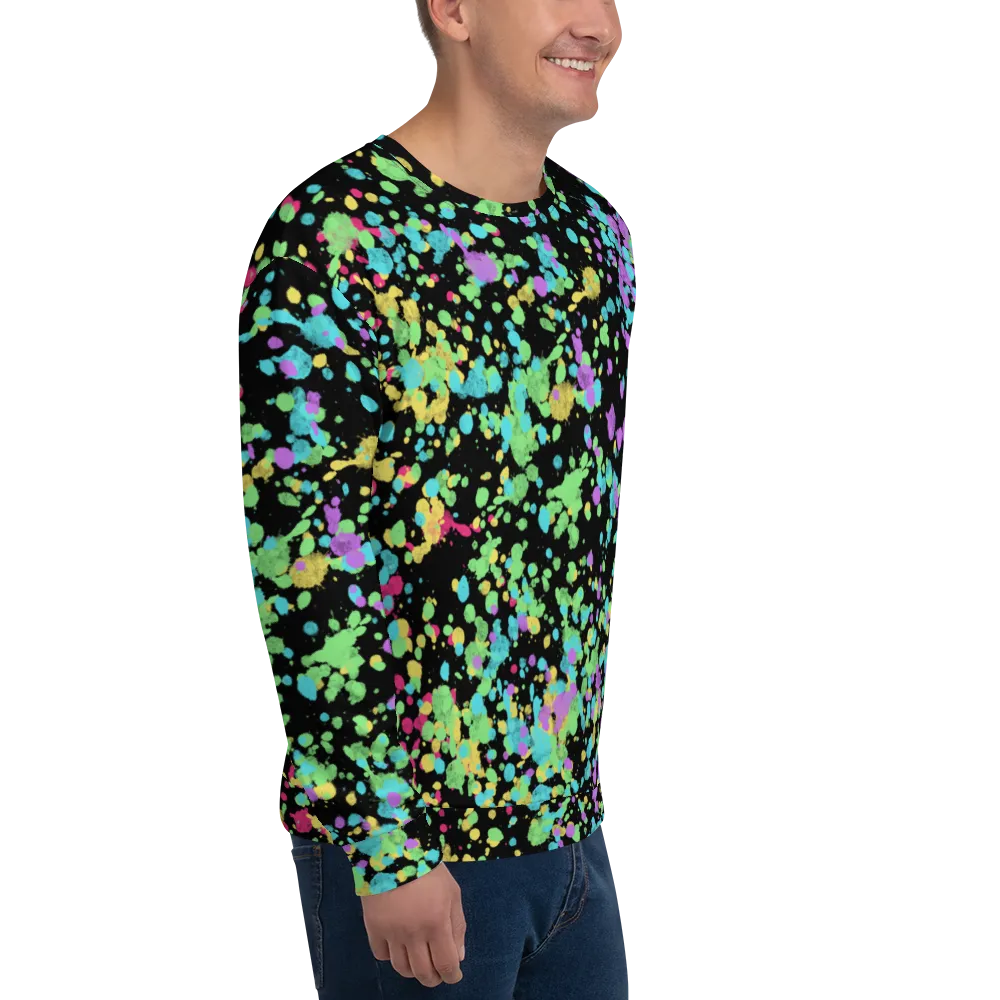 Unisex Sweatshirt, LGBT Pride Ink Splats