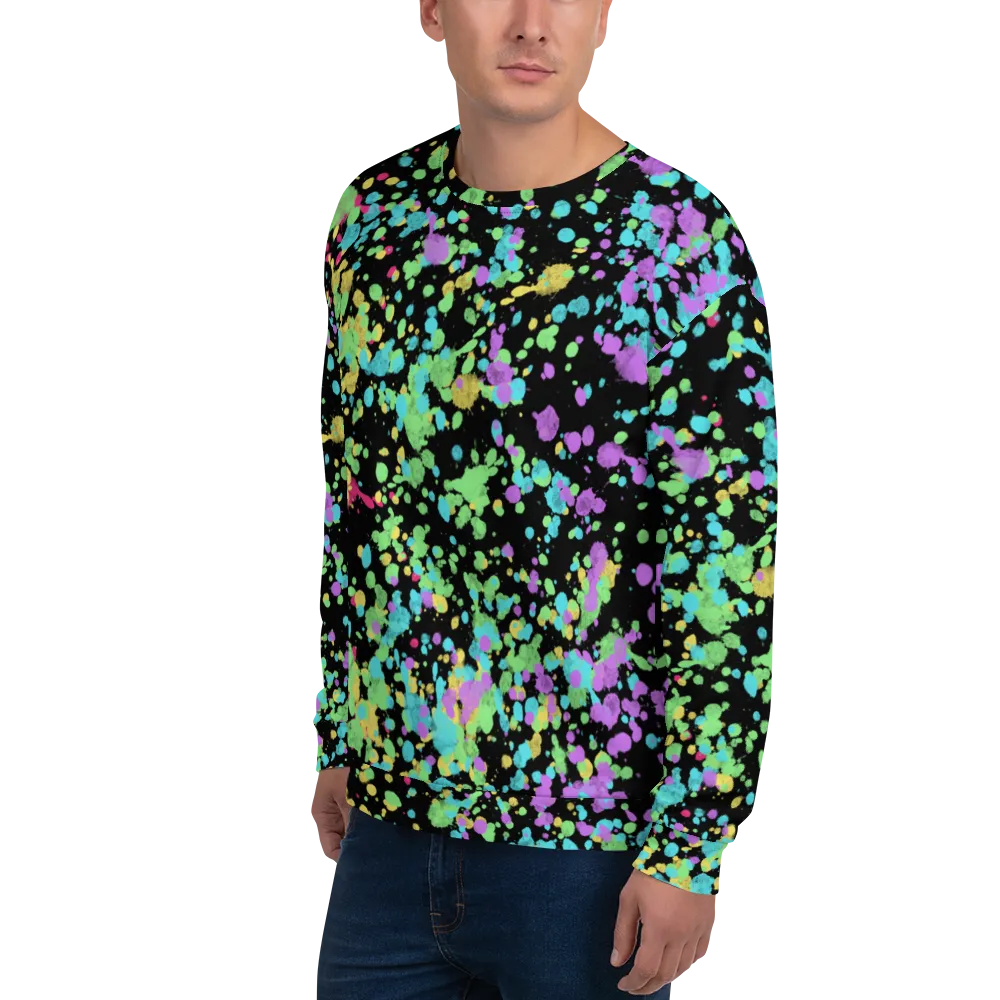 Unisex Sweatshirt, LGBT Pride Ink Splats
