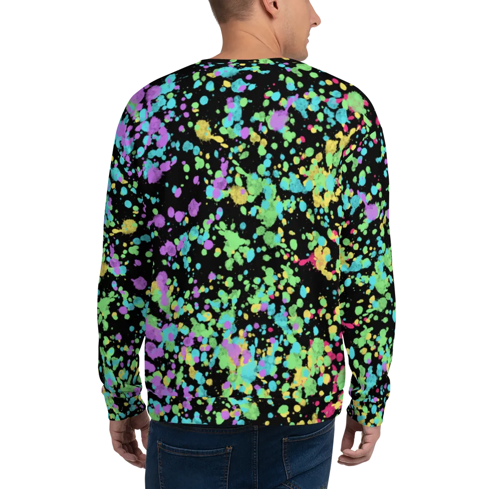 Unisex Sweatshirt, LGBT Pride Ink Splats